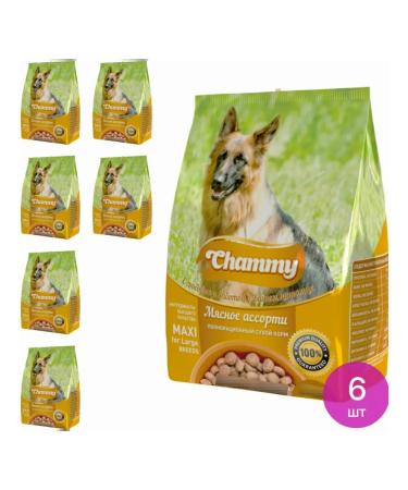 Chummy Dog food dry chammy meat assorted 600g 6 pcs