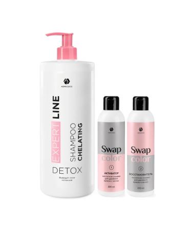 ADRICOCO Set of acid hair washing and chelating shampoo