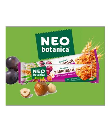 Neo Botanica Cereal bar with hazelnut and raisins 29g 4pcs - Buy Online on GoSupps.com