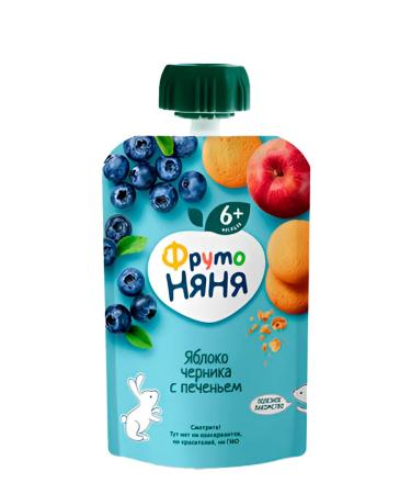 Frutonyanya Assorted puree fruit baby 8pcs 90g. Without sugar - Buy Online on GoSupps.com