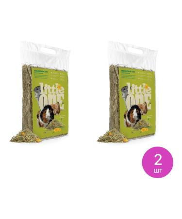 LITTLE ONE Hay for rodents with a dandelion of 400g (a set of 2 pcs)