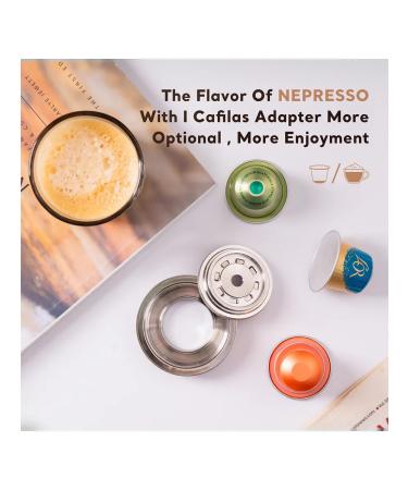 Stainless coffee capsule adapter for Nespresso Vertuo - Buy Online on GoSupps.com
