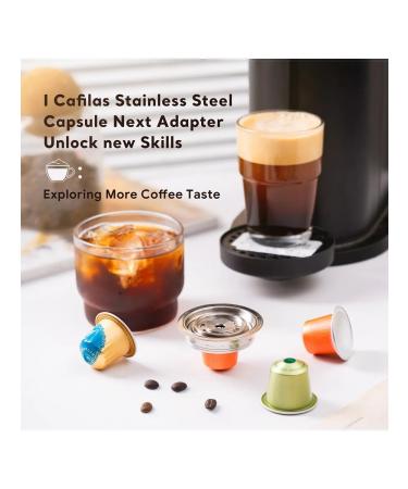 Stainless coffee capsule adapter for Nespresso Vertuo - Buy Online on GoSupps.com