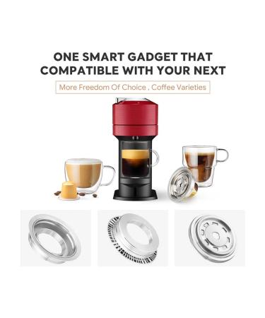 Stainless coffee capsule adapter for Nespresso Vertuo - Buy Online on GoSupps.com