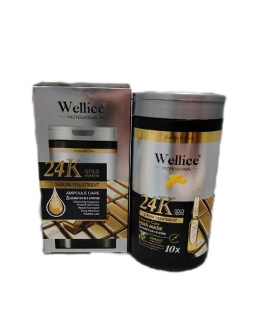 Wellice Shampoo 24k Gold Keratin