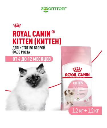 ROYAL CANIN Dry food for kittens from 4 months bird 1.2 kg. x 2 pcs