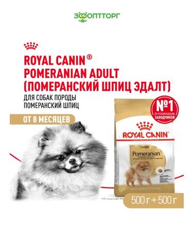 ROYAL CANIN Feed for the breed Pomeranian spitz Bird 500 g 2 pcs