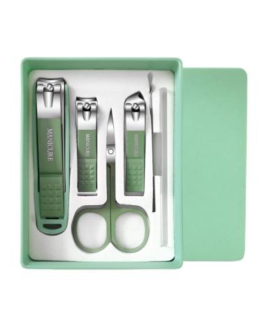 Set of manicure and pedicure in a case of 6 objects green - Buy Online on GoSupps.com