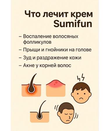 Sweet Franclin Cream from inflammation of the hair follicles Sumifun - Buy Online on GoSupps.com