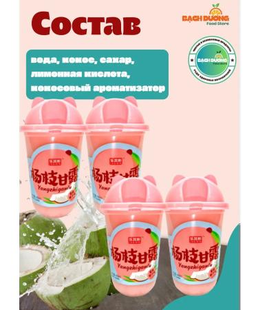 LEBIN Drink Zhenchun Taste Coconut 430ml x 4pcs - Buy Online on GoSupps.com