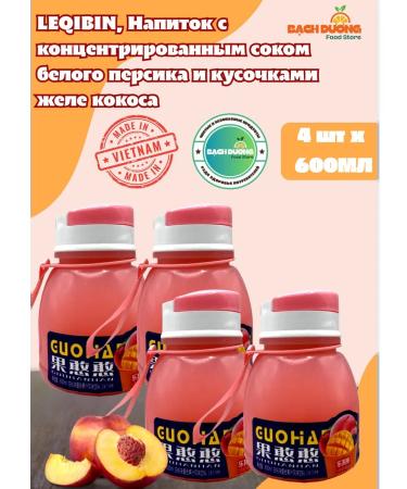 LEBIN Drink zhenchun peach taste 600ml x 4pcs