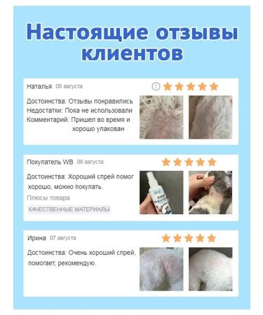 Spray for dogs and cats from itching and skin diseases 100ml - Buy Online on GoSupps.com