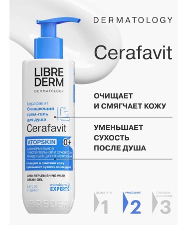 LIBREDERM Cream - shower gel cerafet cleaning 0+ 250 ml - Buy Online on GoSupps.com