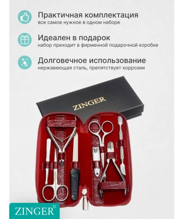 ZINGER Manicure set for nails road 8 items - Buy Online on GoSupps.com