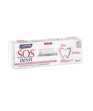 SOS DENTI Toothpaste for sensitive teeth 75 ml - Buy Online on GoSupps.com