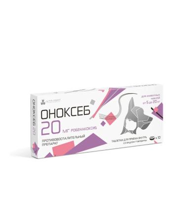 NitaFarm ONOKSEB 20 mg 10 tab. Pet