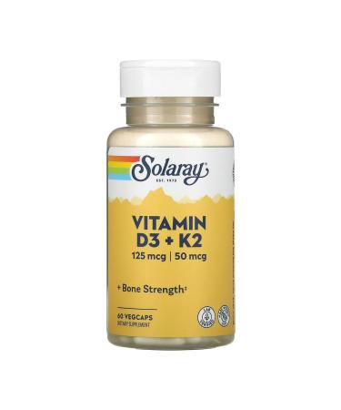 Superior Source Vitamin D3 + K2 5000 IU 60 capsules - Buy Online on GoSupps.com