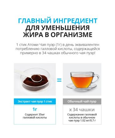 Atomy Atomi tea puer for weight loss 30 servings - Buy Online on GoSupps.com