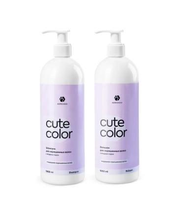 ADRICOCO Set of shampoo and balm for dyed hair 1000ml + 1000ml