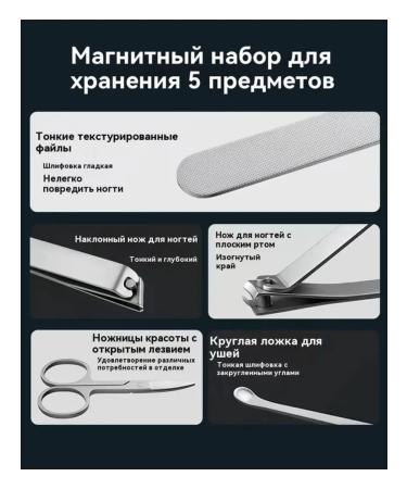 Manicure set Xiaomi Mijia Nail Clipper 5 in 1 (Pi scissors - Buy Online on GoSupps.com