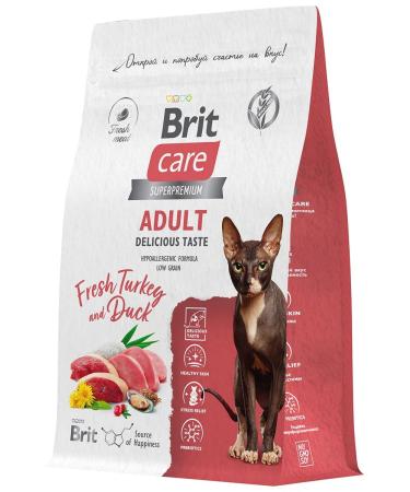 Brit Dry Care Fleased cats turkeh turkey duck 0.4 kg - Buy Online on GoSupps.com