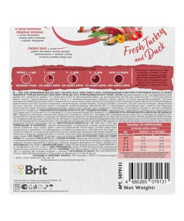 Brit Dry Care food for fastidious small dogs of turkey 0.4 kg - Buy Online on GoSupps.com