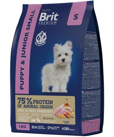Brit Dry feed Premium for small dogs of dogs chicken 1 kg - Buy Online on GoSupps.com
