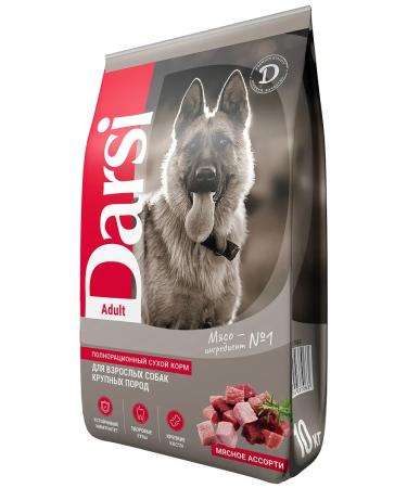 Darsi Dry food for large dogs Assorted 10 kg - Buy Online on GoSupps.com