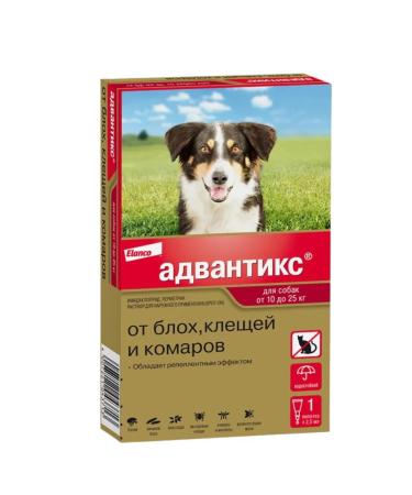Elanco Advantics 250. Drops for dogs 10-25kg 2.5 ml No. 1