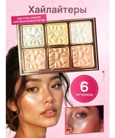 Palette for makeup Shadow Highlair Rumyan Contouring Make Up - Buy Online on GoSupps.com