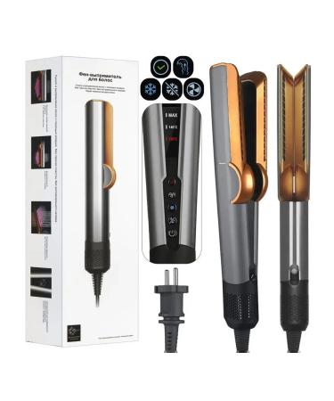 Stylish hair rectifier with golden accent