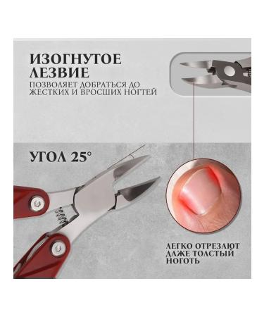 Multifunctional pedicure nippers 3 in 1