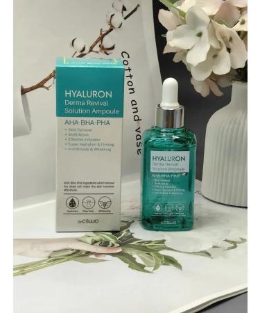 Hyaluron Derma Revival Solution facial serum with hyaluronic acid.