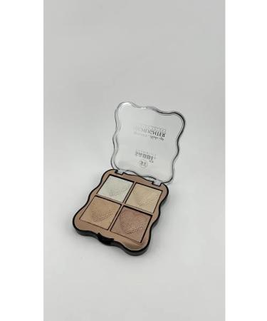 OKEN Highlighter Palette for Facial 4 shade tone # 4 - Buy Online on GoSupps.com