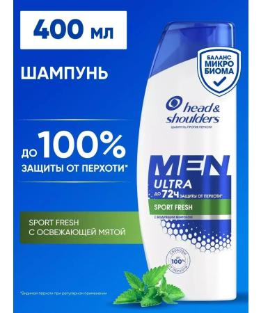 Head & Shoulders Hair shampoo from dandruff male Menultra with mint 0.4l