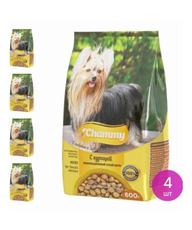 Chummy Dog food for dry chammy with chicken 600 g diet 4 pcs