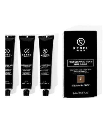 Mivis Rebel Barber Men's Hair Color Medium Blond Professional 3 x 4