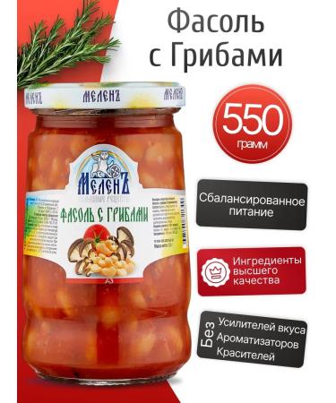 Melen Red beans with mushrooms 550g