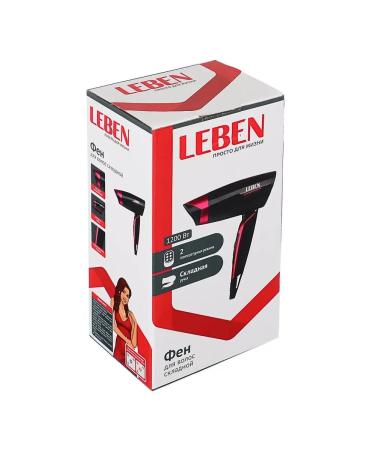 LEBEN Powerful hairdryer for laying with ionization and cold blowing - Buy Online on GoSupps.com