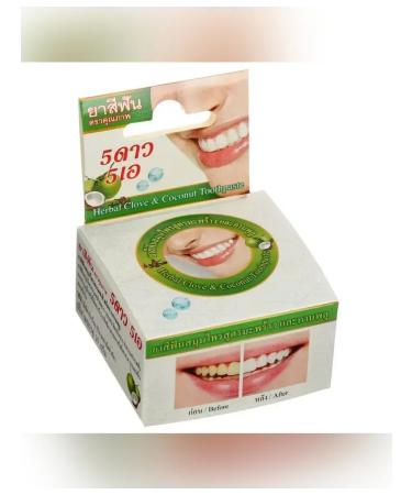5 Star Cosmetic Whitening toothpaste with coconut extract