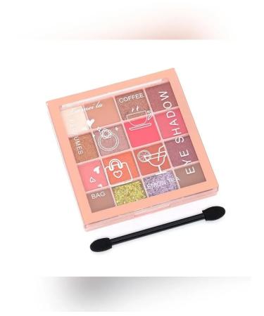 Lameila Palette of shadows with 16 colors for makeup