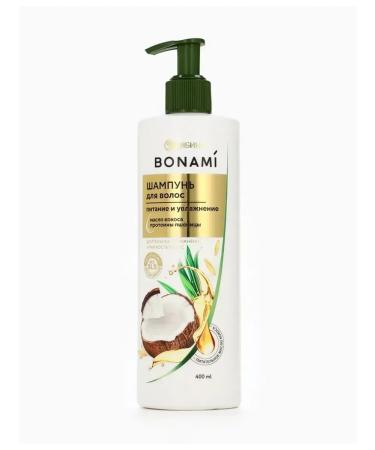 BONAMI Hair shampoo "Nutrition and restoration" 400 ml - Buy Online on GoSupps.com