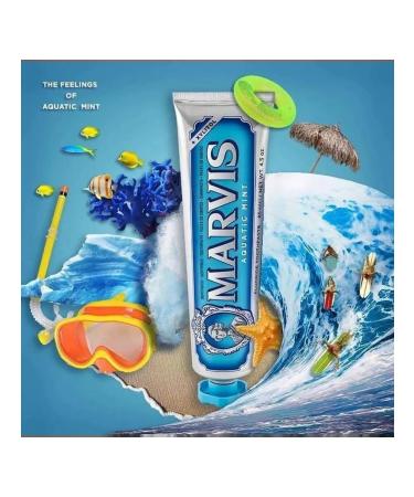 Anti-caries and anti-tartar toothpaste Marvis Aquatic Mint 85 ml.