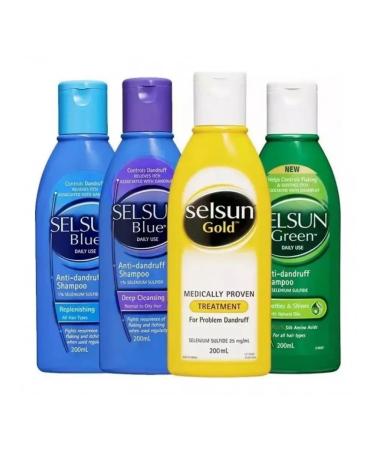 Golden shampoo with amino acids and sulfate Selena Selsun - Buy Online on GoSupps.com