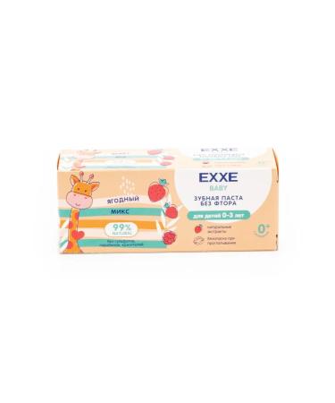 Exxe Baby toothpaste without fluorine from 0 to 3 years 50g 10 pcs - Buy Online on GoSupps.com