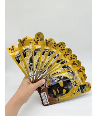 Meeka Facial face mask with coal cleansing 10 pcs - Buy Online on GoSupps.com