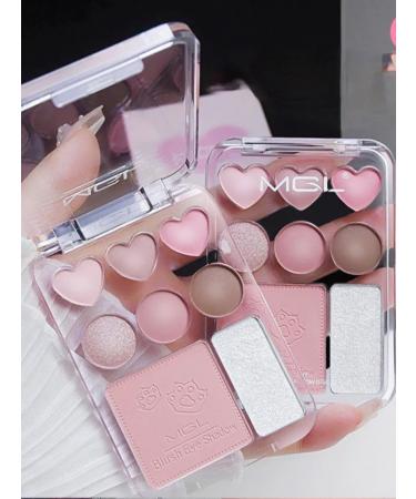 Palette of shadows for the eyelids of blush and highlighter - Buy Online on GoSupps.com