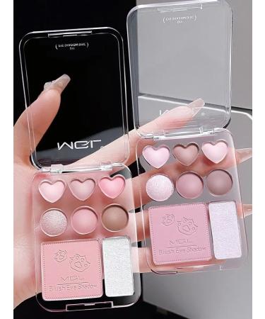 Palette of shadows for the eyelids of blush and highlighter - Buy Online on GoSupps.com