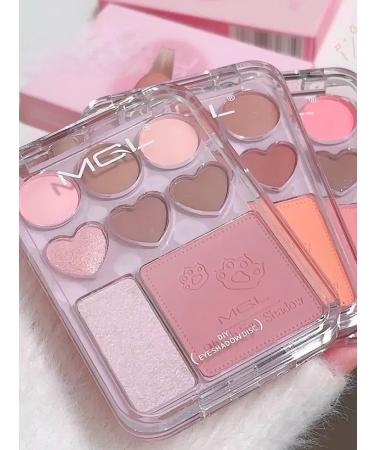 Palette of shadows for the eyelids of blush and highlighter - Buy Online on GoSupps.com