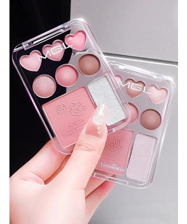 Palette of shadows for the eyelids of blush and highlighter - Buy Online on GoSupps.com